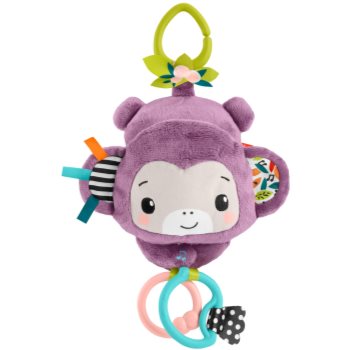 Fisher-Price Hanging Monkey With Music jucărie suspendabilă contrastantă